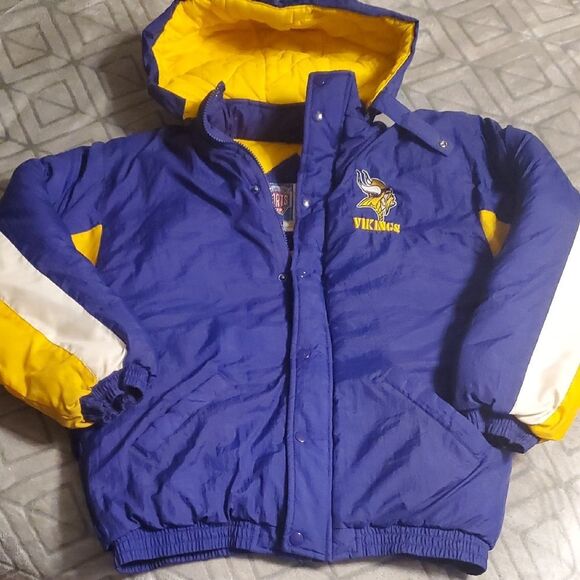 Vintage Starter Minnesota Vikings Puffer Jacket Youth 14/16 - Picture 1 of 10
